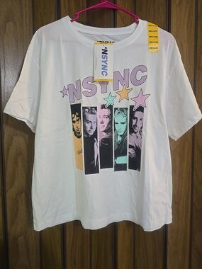 Official Merchandise Ladies Soft Short Sleeve Licensed Band Tee *NSYNC M